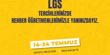 KONYAALTI TERCİH DÖNEMİNDE ÖĞRENCİLERİN YANINDA