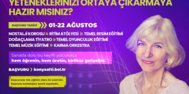 KONYAALTI’NDA ‘YAŞAM BOYU SANAT KURSU’ DÜZENLENECEK