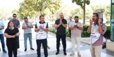 BAŞKAN KOTAN MEMUR EYLEMİNE DESTEK VERDİ (2)