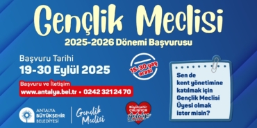 Büyükşehir Gençlik Meclisine başvurular başladı