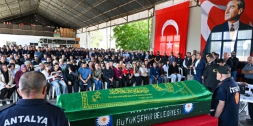Levent Okutan için Antalya İtfaiyesi’nde tören düzenlendi (5)