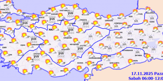Yurtta Sıcaklık Artışı ve Sis Bekleniyor!