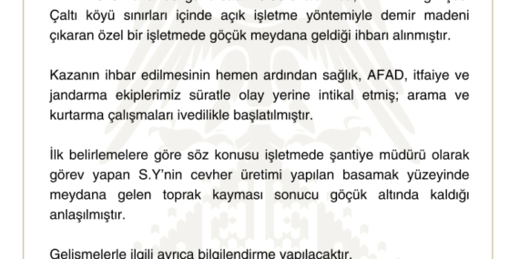 Divriği’de Maden Göçüğünde Kurtarma Çalışmaları Süper!