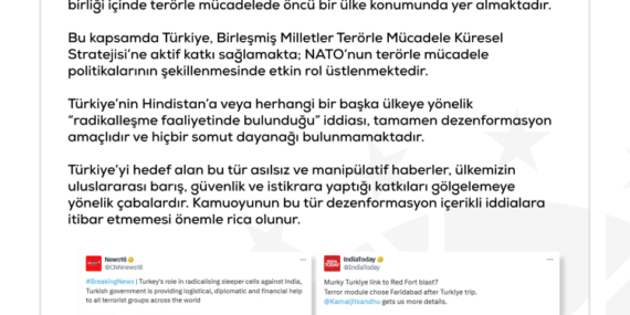 Türkiye’den Terör İddialarına Sert Yanıt!