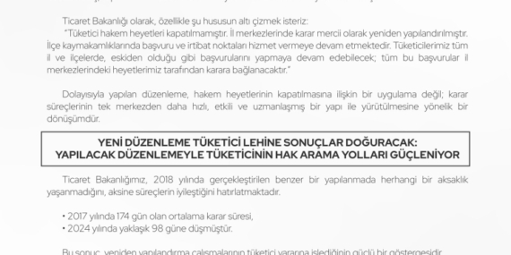 Tüketici Hakem Heyetleri Yeniden Yapılandırılıyor!